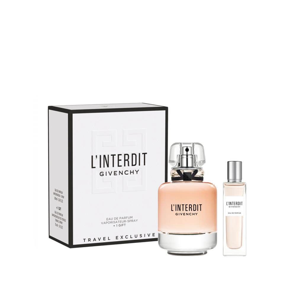 Givenchy L'interdit (W) Set EDP 80ml + EDP 12.5ml Travel Spray, Gift Set