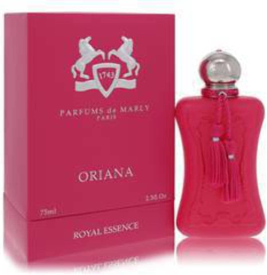 PARFUMS DE MARLY - Oriana - 2.5 Fl Oz - Eau De Parfum for Women - Top notes Manderin, Bergamot, Grapefruit - Heart notes Orange Blossom, Blackcurrant, Raspberry - Base note Marshmellow, Musk